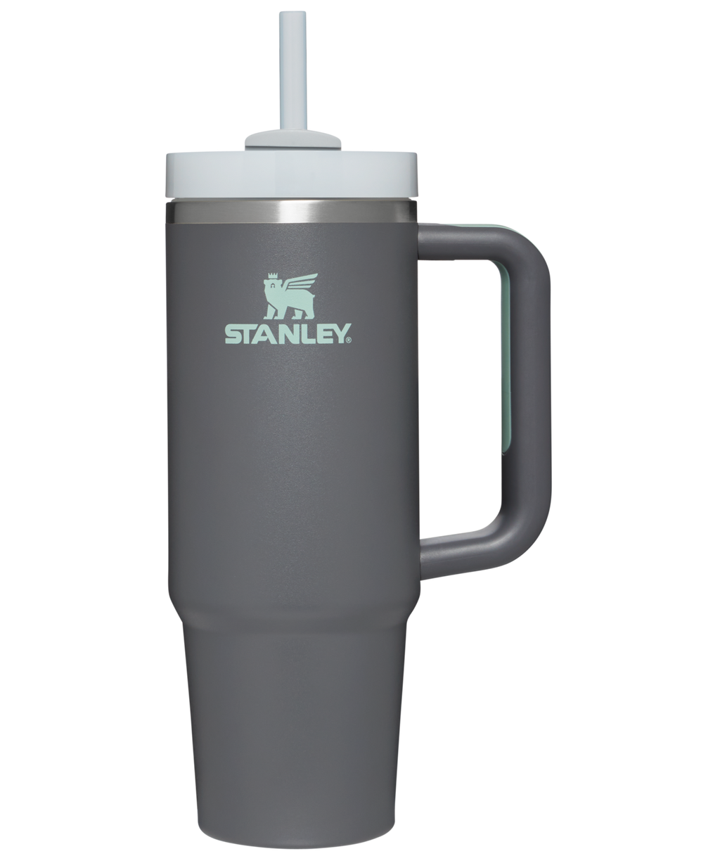 Car-Cup Friendly The Quencher H2.0 Flowstate Tumbler | Stanley Create D331C - Double-Wall Vacuum Insulated Travel Tumbler with Straw Detail