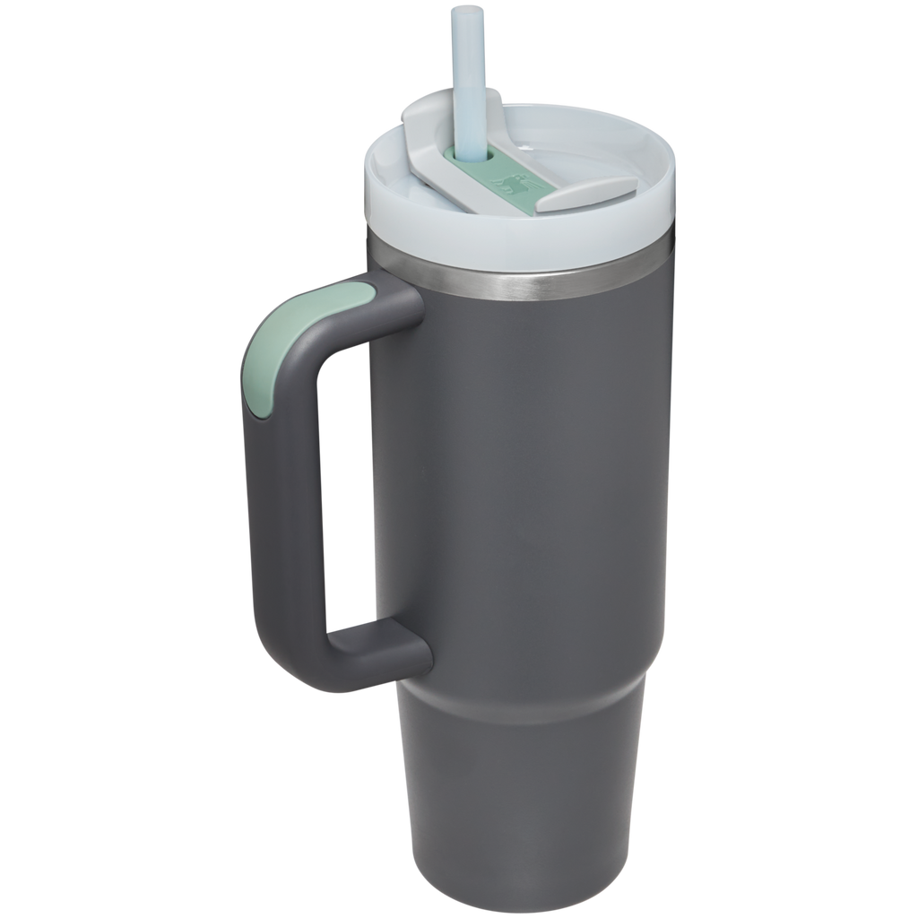 Car-Cup Friendly The Quencher H2.0 Flowstate Tumbler | Stanley Create D331C - Double-Wall Vacuum Insulated Travel Tumbler with Straw Detail