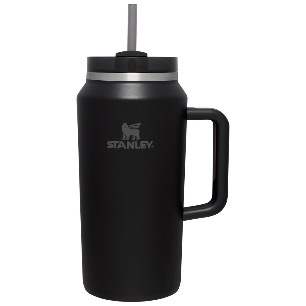 Splash-Resistant FlowState The Quencher H2.0 Flowstate Tumbler D033Q - FlowState 3-Position Lid Insulated Travel Mug - Black