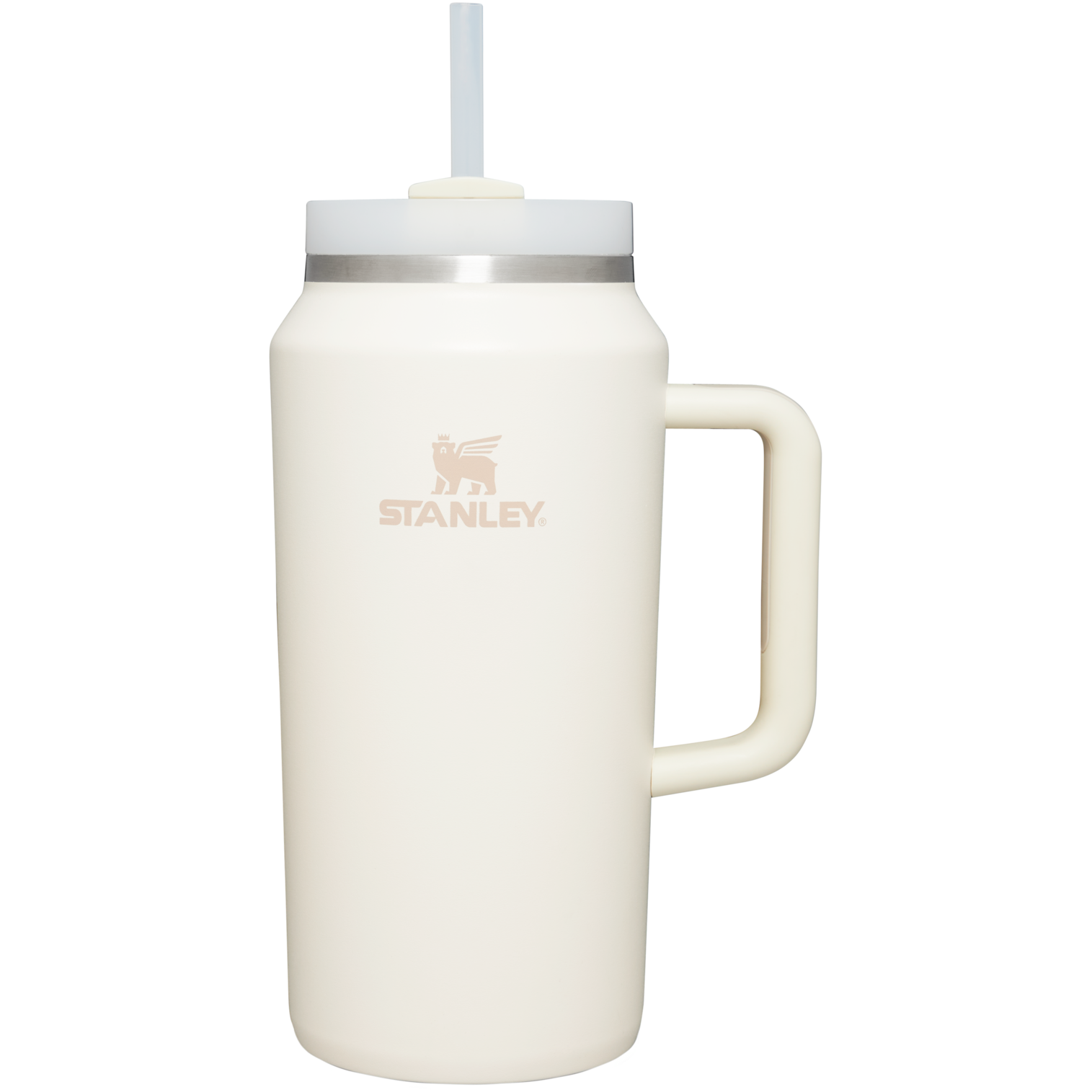 Car-Cup Friendly The Quencher H2.0 Flowstate Tumbler D365U - 40oz Large Capacity Car-Cup Friendly Quencher - Cream