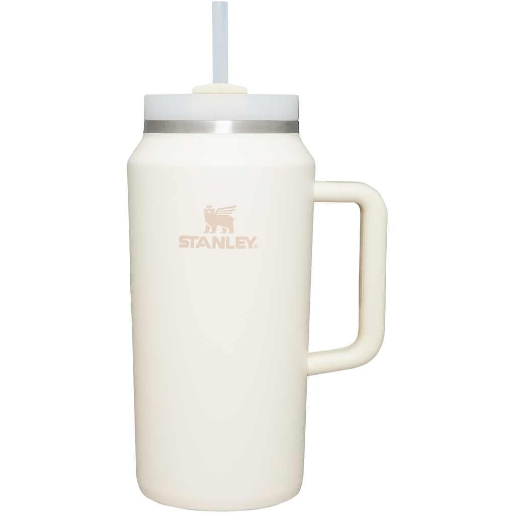 Splash-Resistant FlowState The Quencher H2.0 Flowstate Tumbler D033Q - FlowState 3-Position Lid Insulated Travel Mug - Cream