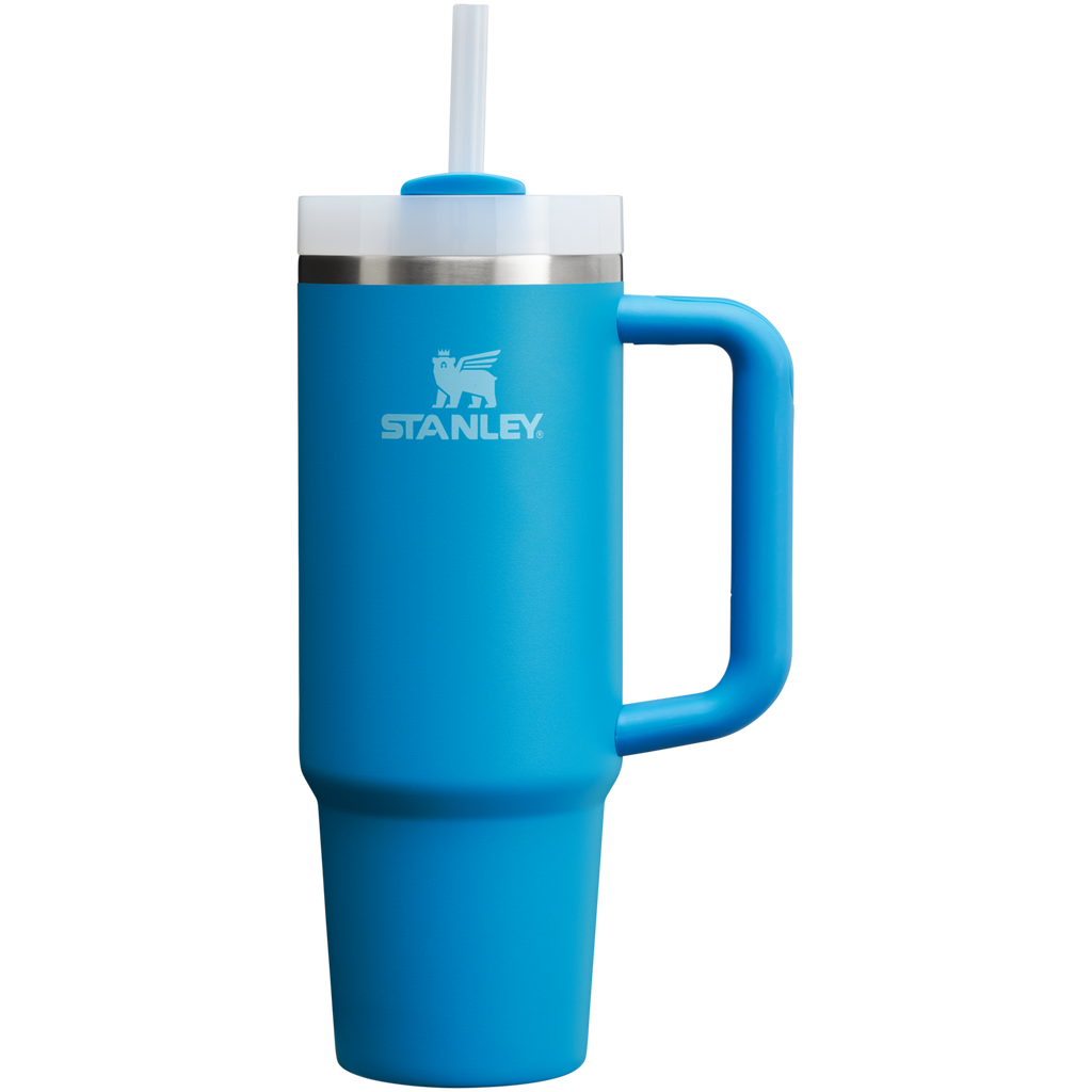 Car-Cup Friendly The Quencher H2.0 Flowstate Tumbler | Stanley Create D331C - Double-Wall Vacuum Insulated Travel Tumbler with Straw Detail