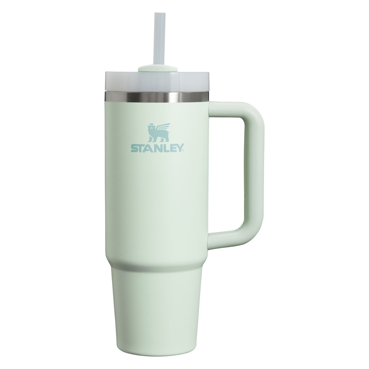 Car-Cup Friendly The Quencher H2.0 Flowstate Tumbler | Stanley Create D331C - Double-Wall Vacuum Insulated Travel Tumbler with Straw Detail