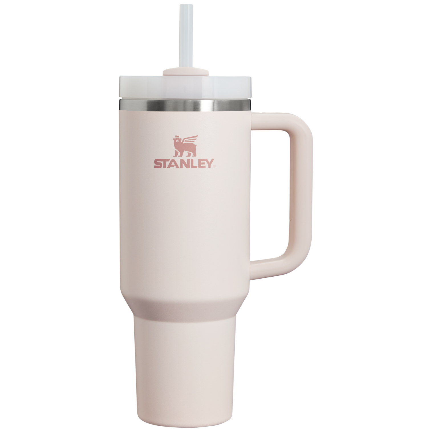 Splash-Resistant FlowState The Quencher H2.0 Flowstate Tumbler D050X - Premium Stainless Steel Straw Cup for All-Day Hydration - Rose Quartz 2.0