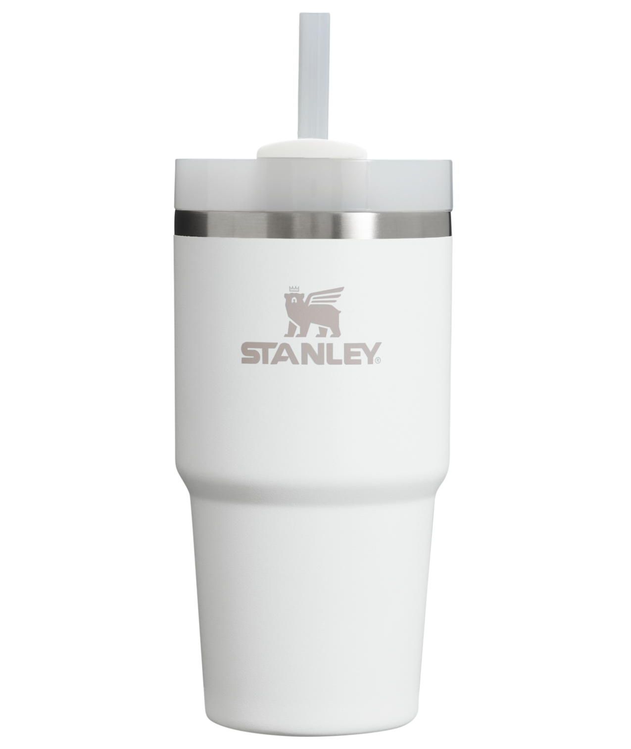Double-Wall Vacuum The Quencher H2.0 Flowstate Tumbler | Stanley Create D330L - 40oz Large Capacity Car-Cup Friendly Quencher - Frost