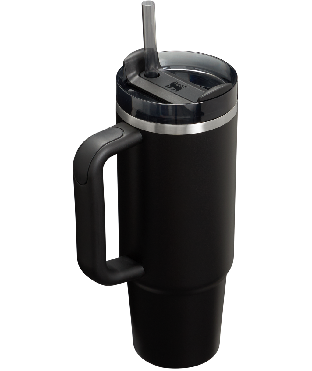 Car-Cup Friendly The Quencher H2.0 Flowstate Tumbler | Stanley Create D331C - Double-Wall Vacuum Insulated Travel Tumbler with Straw Detail