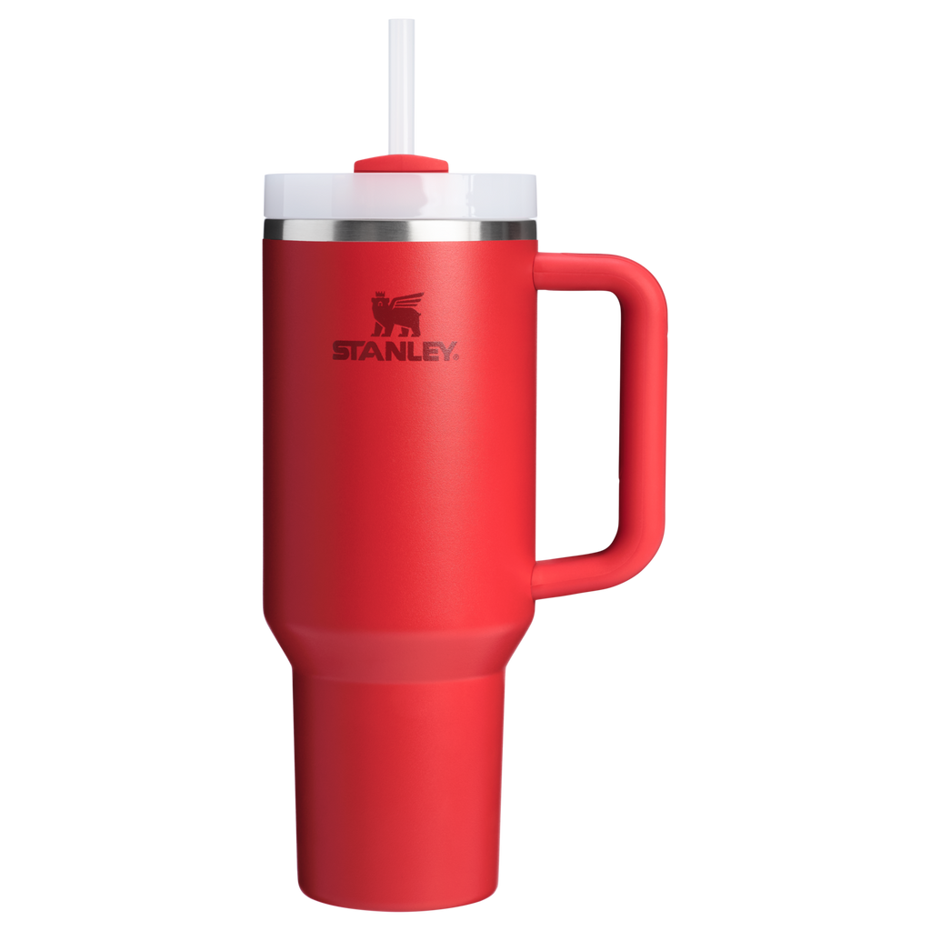 Splash-Resistant FlowState The Quencher H2.0 Flowstate Tumbler D050X - Premium Stainless Steel Straw Cup for All-Day Hydration - Chili Red