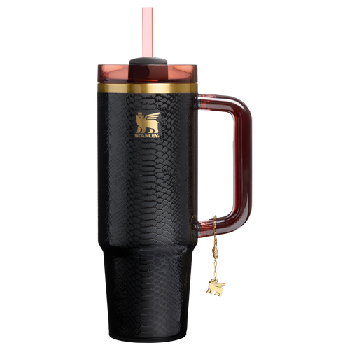 Double-Wall Vacuum The Quencher Luxe H2.0 Flowstate Tumbler D171F - 40oz Large Capacity Car-Cup Friendly Quencher - Black Snakeskin