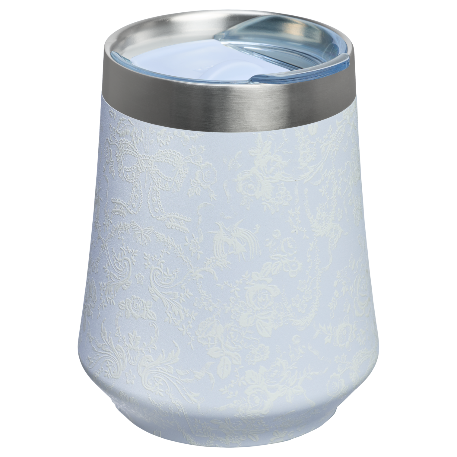 Vacuum Insulated Wine Stanley 1913 x LoveShackFancy Holiday Reserve Wine Tumbler D204X - Elegant Stemless Vacuum Insulated Wine Tumbler Detail