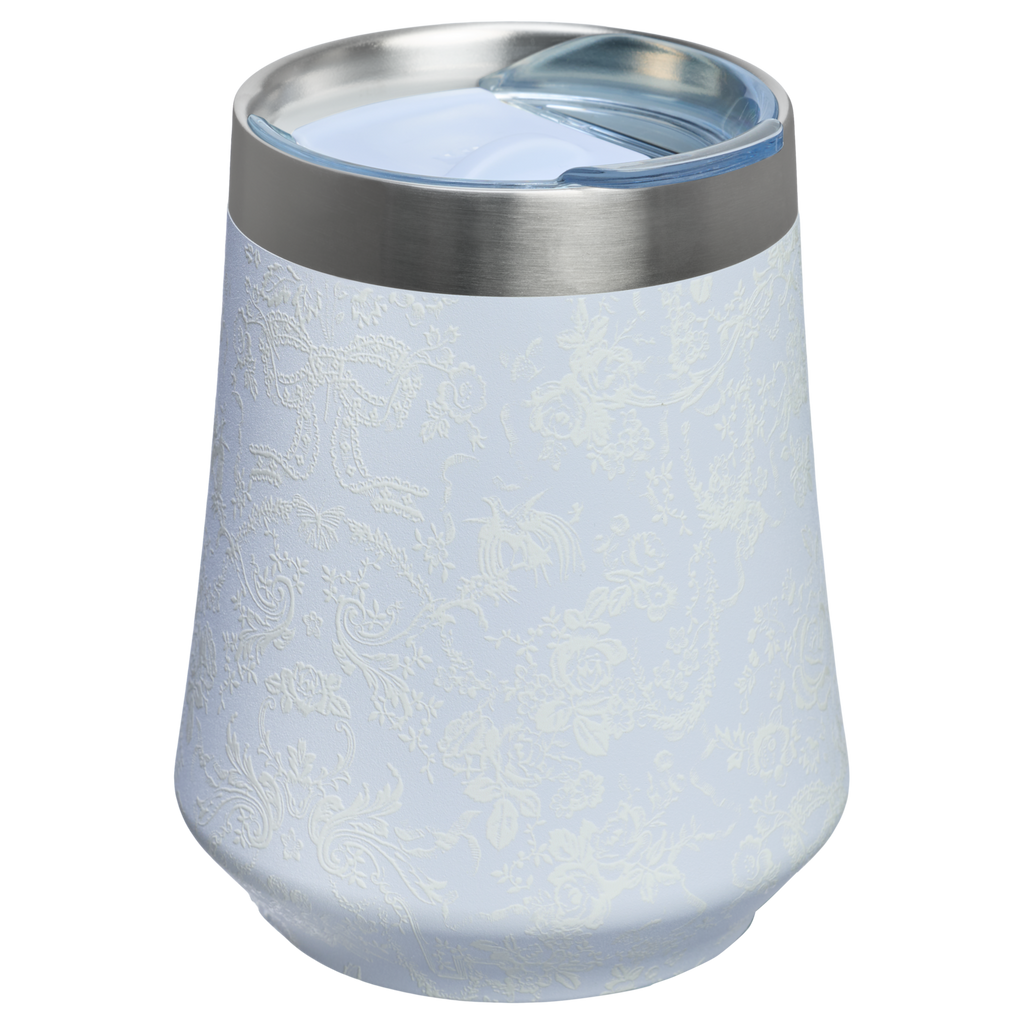 Shatterproof Luxury Stanley 1913 x LoveShackFancy Holiday Reserve Wine Tumbler D367F - Reserve Collection Stainless Steel Whiskey Cup Detail