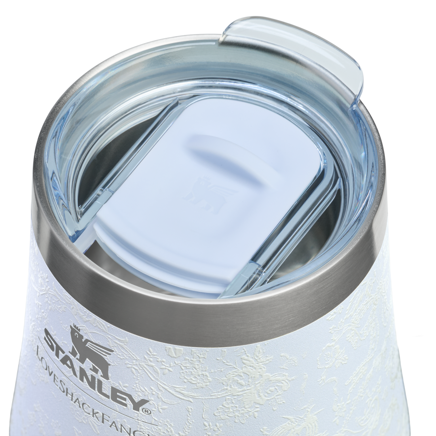 Vacuum Insulated Wine Stanley 1913 x LoveShackFancy Holiday Reserve Wine Tumbler D204X - Elegant Stemless Vacuum Insulated Wine Tumbler Detail