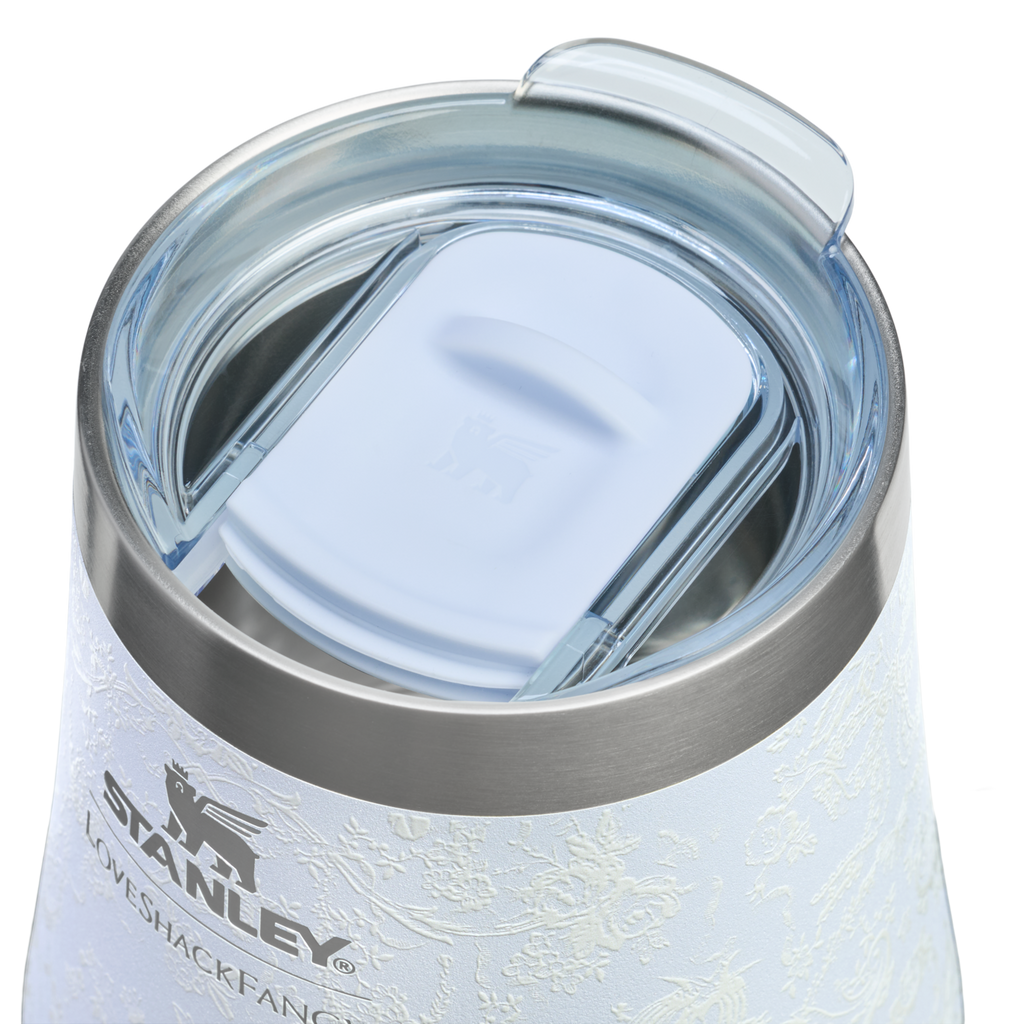 Shatterproof Luxury Stanley 1913 x LoveShackFancy Holiday Reserve Wine Tumbler D367F - Reserve Collection Stainless Steel Whiskey Cup Detail
