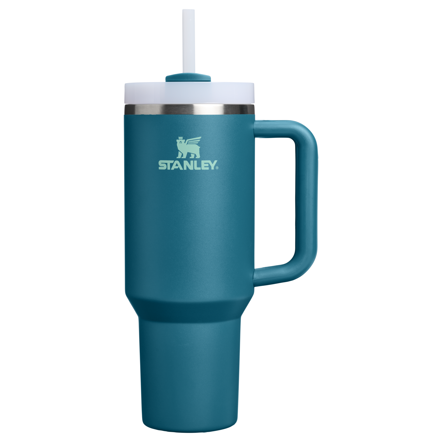 Splash-Resistant FlowState The Quencher H2.0 Flowstate Tumbler D050X - Premium Stainless Steel Straw Cup for All-Day Hydration - Coastal Teal