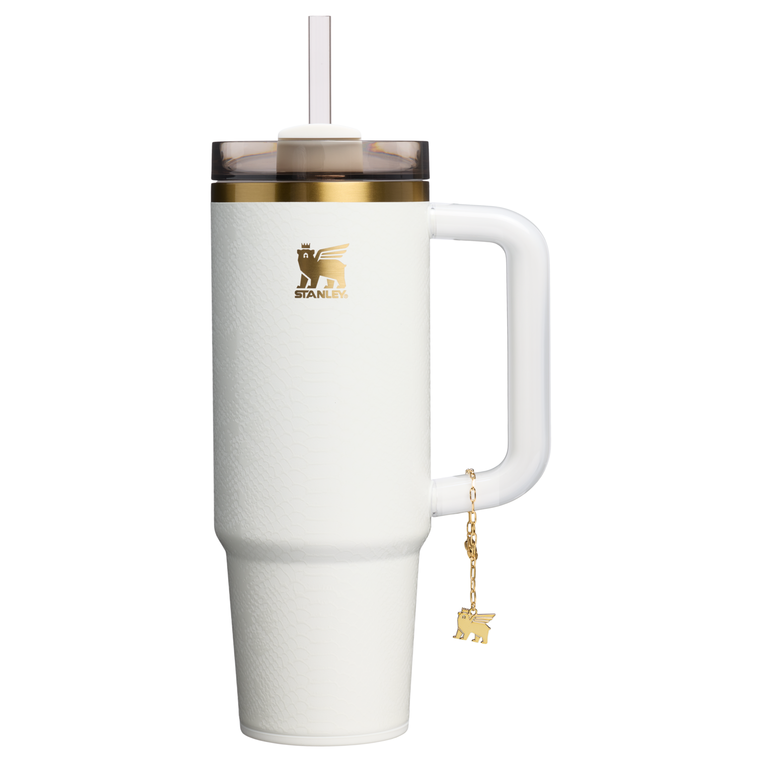 Double-Wall Vacuum The Quencher Luxe H2.0 Flowstate Tumbler D171F - 40oz Large Capacity Car-Cup Friendly Quencher - Pale Stone Snakeskin