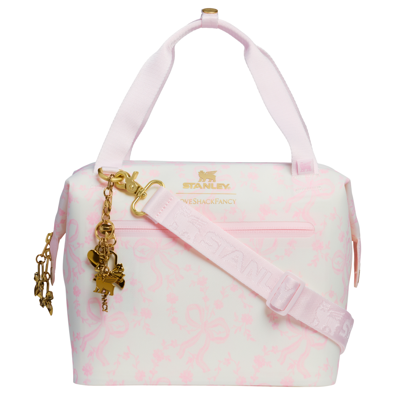 Ice-Retention Stanley 1913 x LoveShackFancy Holiday All Day Julienne Mini Cooler D194V - Heavy-Duty Ice-Retention Food & Beverage Carrier - Coquette Bow Winter Ice