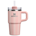 Insulated Travel The Quencher H2.0 Flowstate Tumbler D344H - Double-Wall Vacuum Insulated Travel Tumbler with Straw - Peach Rose Picnic Stripe