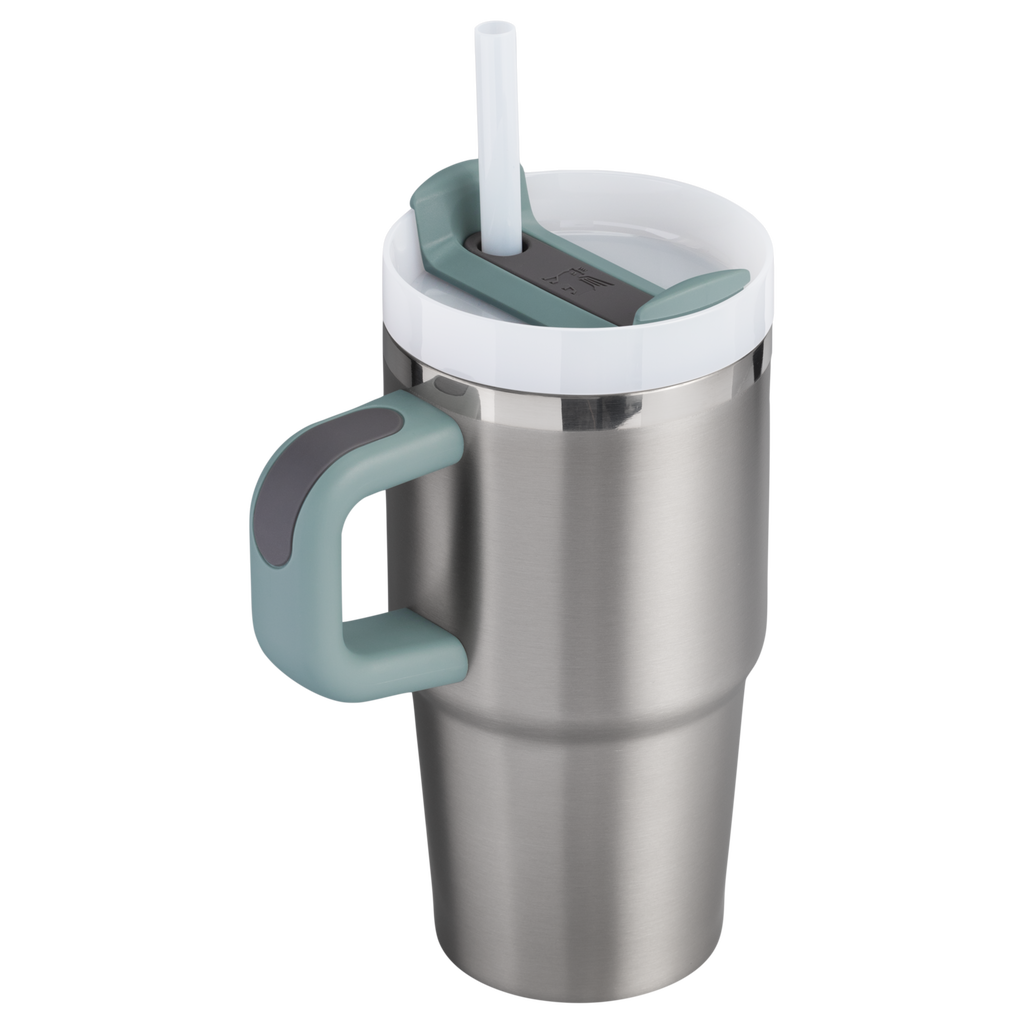 Car-Cup Friendly The Quencher H2.O Flowstate Tumbler | Stanley Create D274S - Double-Wall Vacuum Insulated Travel Tumbler with Straw Detail