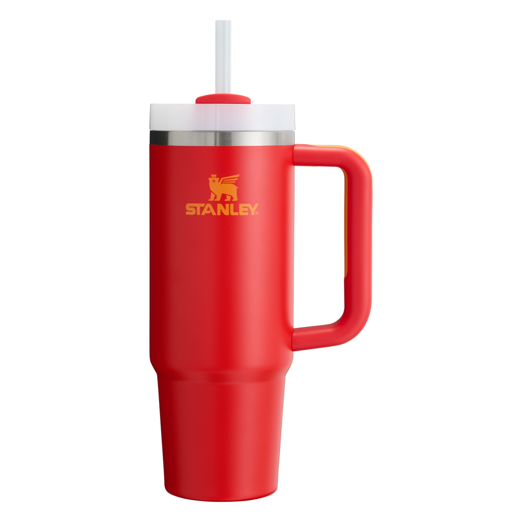 Car-Cup Friendly The Quencher H2.0 Flowstate Tumbler | Stanley Create D331C - Double-Wall Vacuum Insulated Travel Tumbler with Straw Detail