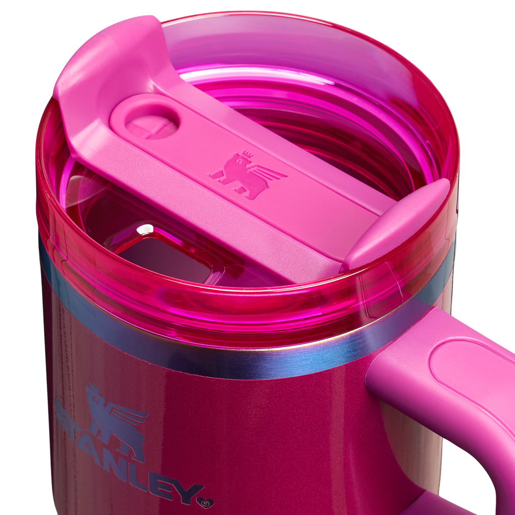 Car-Cup Friendly The Quencher H2.O Flowstate Tumbler | Stanley Create D274S - Double-Wall Vacuum Insulated Travel Tumbler with Straw Detail