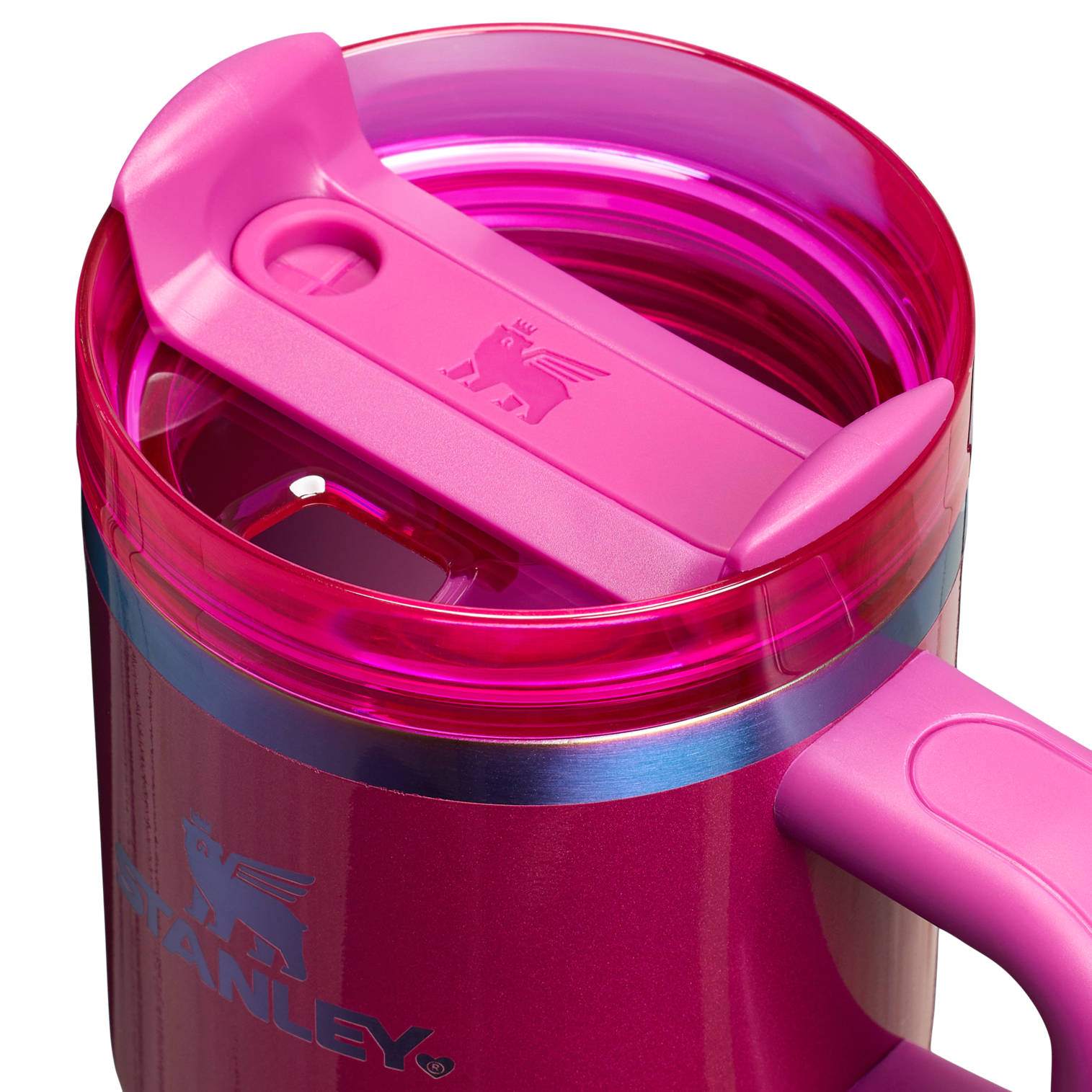 Car-Cup Friendly The Quencher H2.O Flowstate Tumbler | Stanley Create D274S - Double-Wall Vacuum Insulated Travel Tumbler with Straw Detail