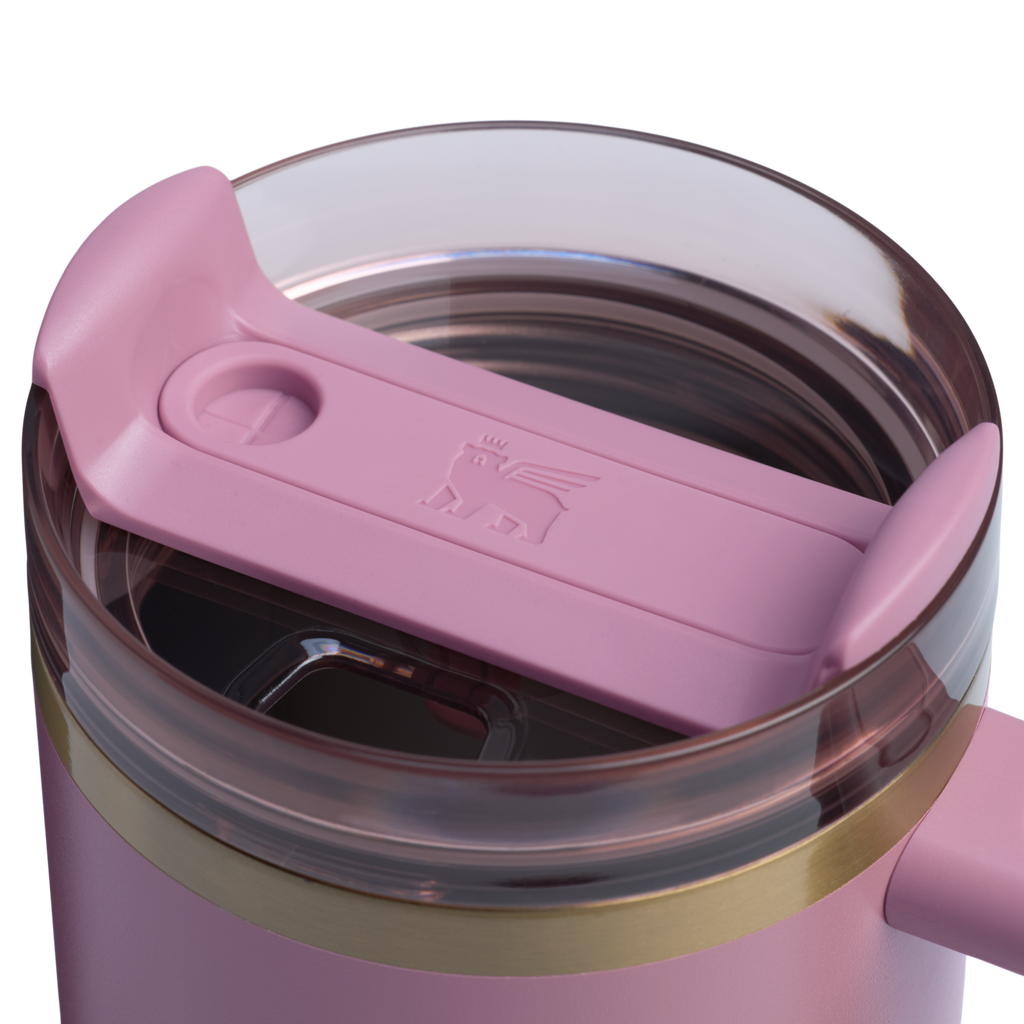 Car-Cup Friendly The Quencher H2.0 Flowstate Tumbler D051L - Double-Wall Vacuum Insulated Travel Tumbler with Straw Detail