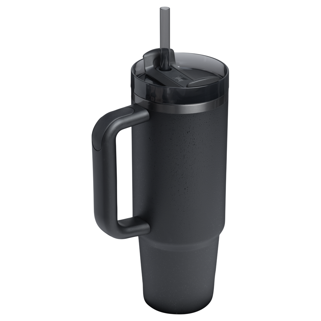 Car-Cup Friendly The Quencher H2.0 Flowstate Tumbler | Stanley Create D331C - Double-Wall Vacuum Insulated Travel Tumbler with Straw Detail