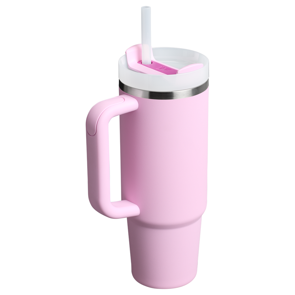 Car-Cup Friendly The Quencher H2.0 Flowstate Tumbler | Stanley Create D331C - Double-Wall Vacuum Insulated Travel Tumbler with Straw Detail