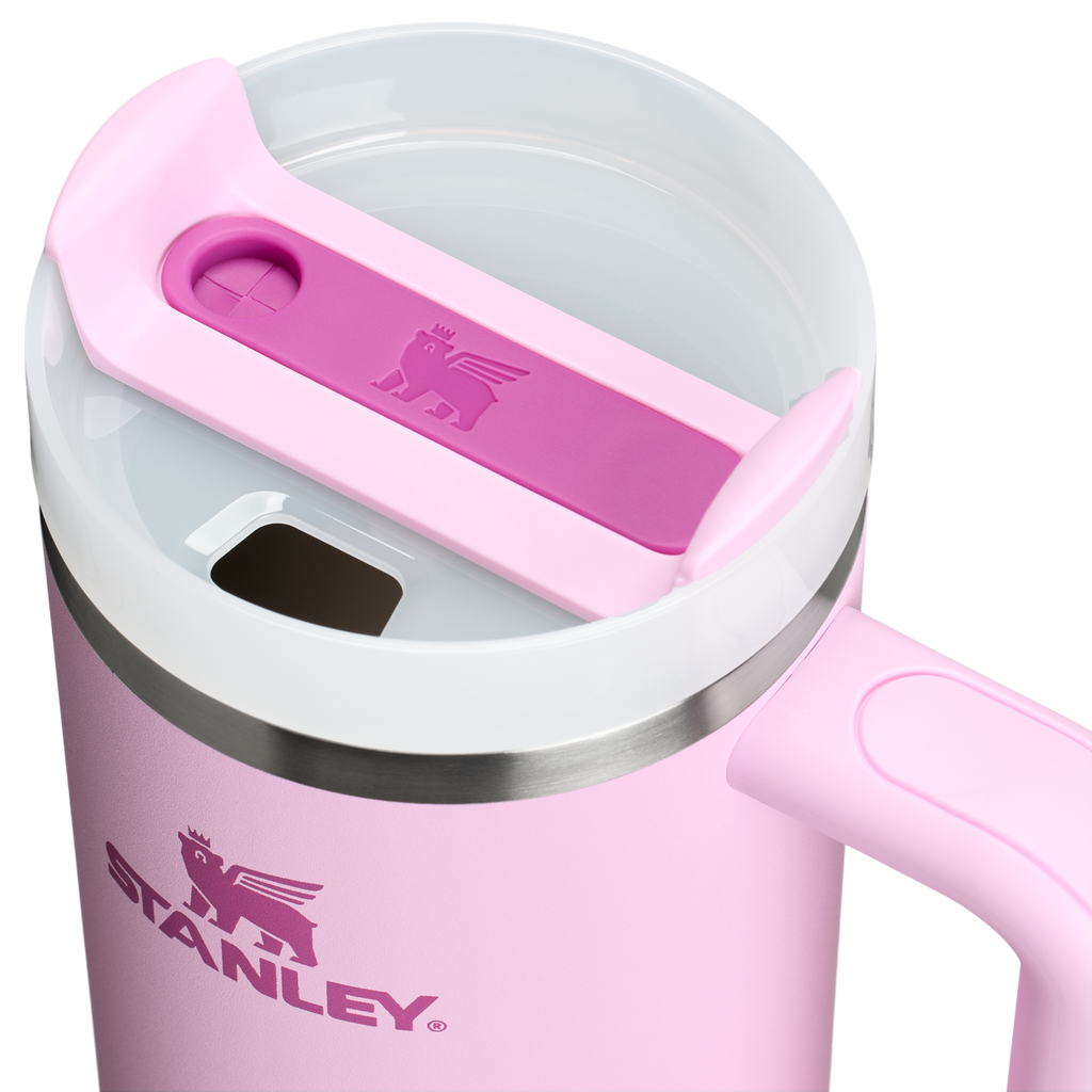 Car-Cup Friendly The Quencher H2.0 Flowstate Tumbler | Stanley Create D331C - Double-Wall Vacuum Insulated Travel Tumbler with Straw Detail