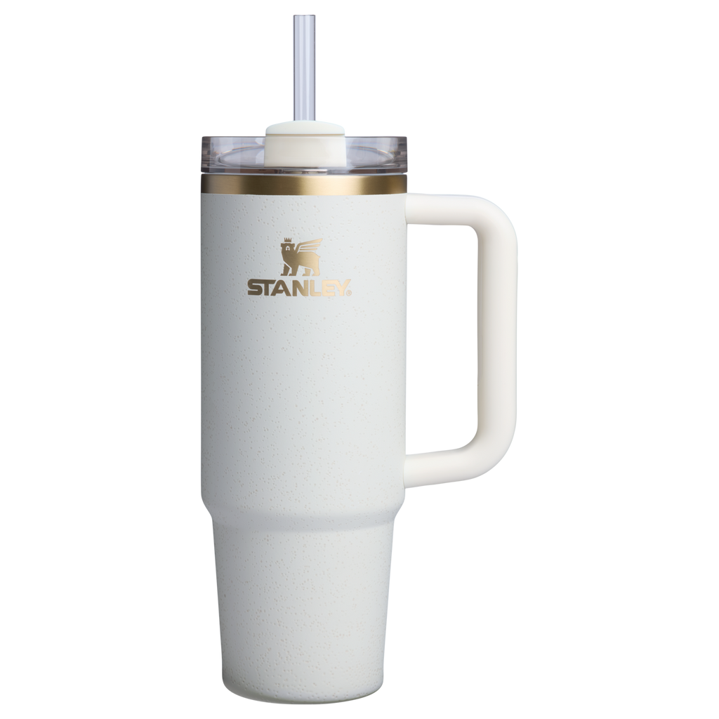 Car-Cup Friendly The Quencher H2.0 Flowstate Tumbler D051L - Double-Wall Vacuum Insulated Travel Tumbler with Straw - Cream Moon
