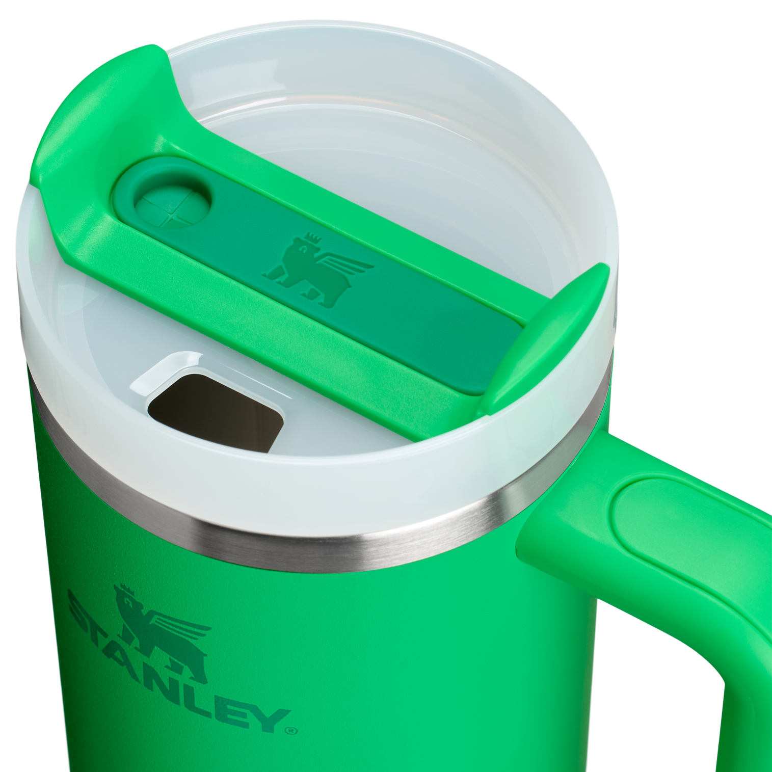 Car-Cup Friendly The Quencher H2.0 Flowstate Tumbler | Stanley Create D331C - Double-Wall Vacuum Insulated Travel Tumbler with Straw Detail