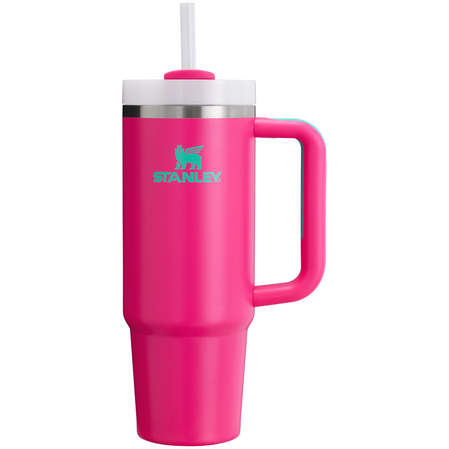 Car-Cup Friendly The Quencher H2.0 Flowstate Tumbler | Stanley Create D331C - Double-Wall Vacuum Insulated Travel Tumbler with Straw Detail