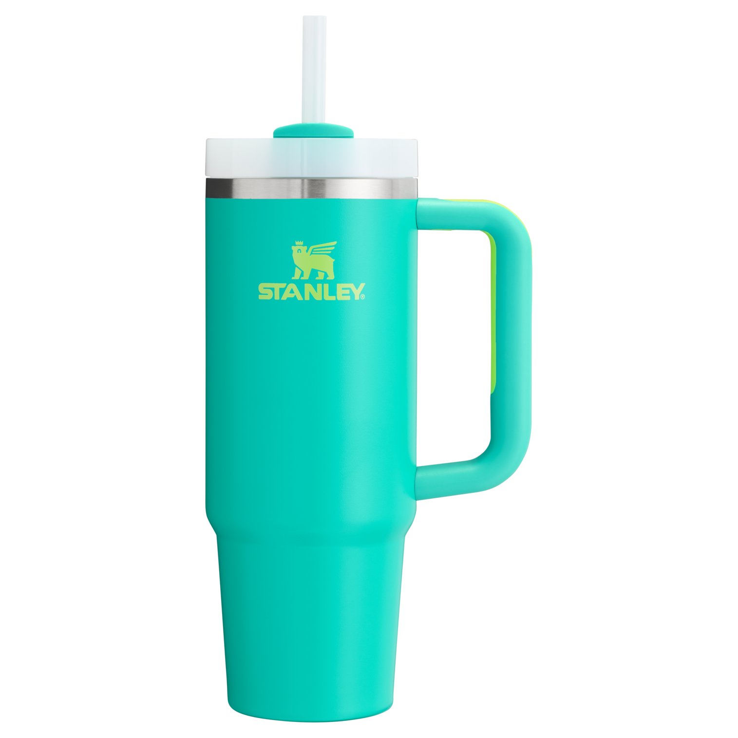 Car-Cup Friendly The Quencher H2.0 Flowstate Tumbler | Stanley Create D331C - Double-Wall Vacuum Insulated Travel Tumbler with Straw Detail