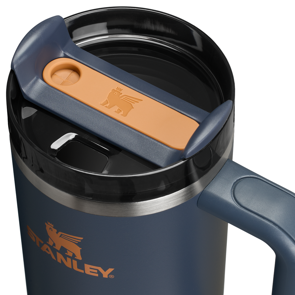 Car-Cup Friendly The Quencher H2.0 Flowstate Tumbler | Stanley Create D331C - Double-Wall Vacuum Insulated Travel Tumbler with Straw Detail