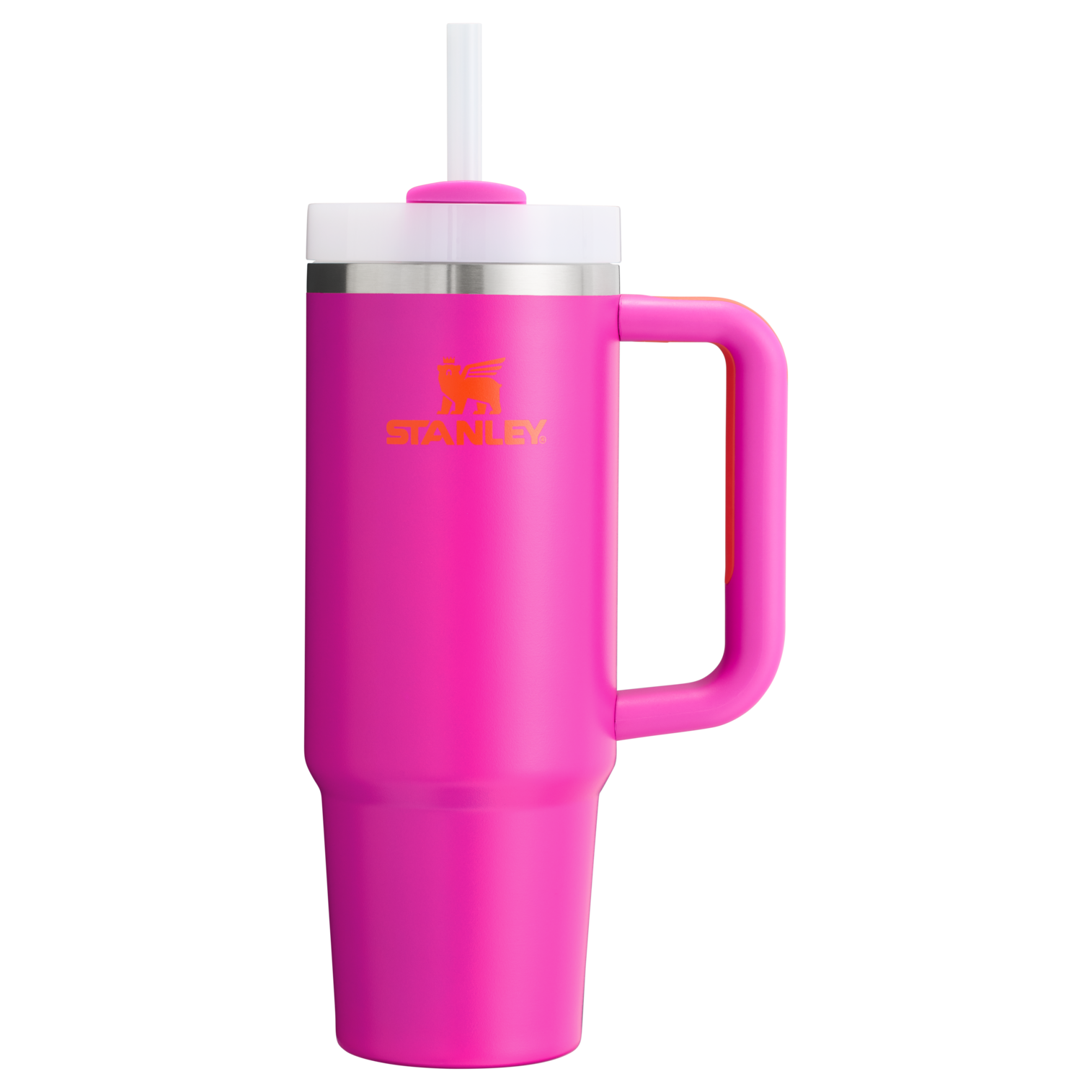 Car-Cup Friendly The Quencher H2.0 Flowstate Tumbler | Stanley Create D331C - Double-Wall Vacuum Insulated Travel Tumbler with Straw Detail