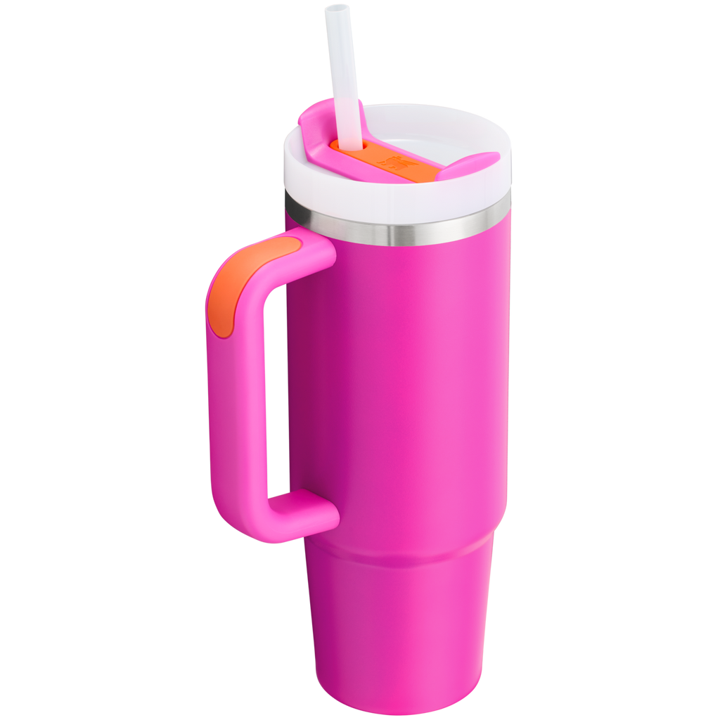 Car-Cup Friendly The Quencher H2.0 Flowstate Tumbler | Stanley Create D331C - Double-Wall Vacuum Insulated Travel Tumbler with Straw Detail