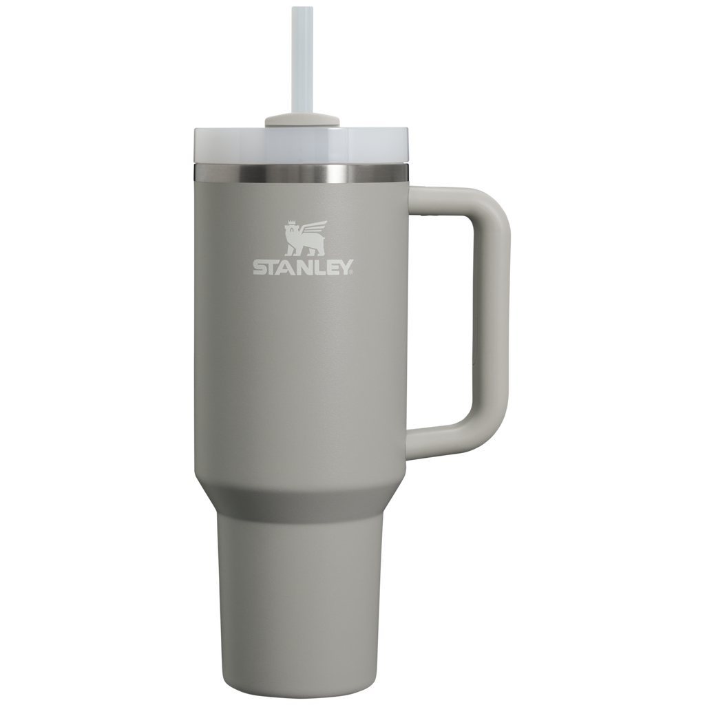 Splash-Resistant FlowState The Quencher H2.0 Flowstate Tumbler D050X - Premium Stainless Steel Straw Cup for All-Day Hydration - Ash