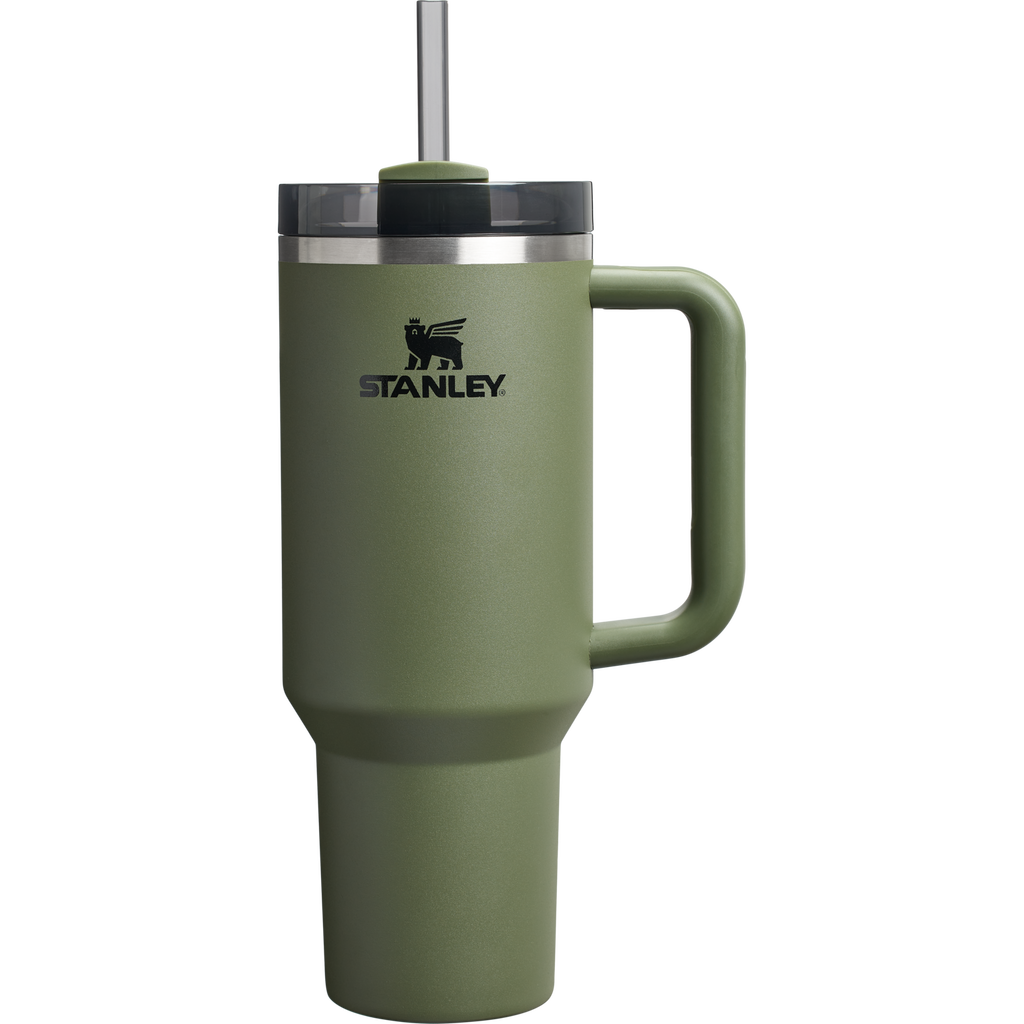 Splash-Resistant FlowState The Quencher H2.0 Flowstate Tumbler D050X - Premium Stainless Steel Straw Cup for All-Day Hydration - Dried Pine