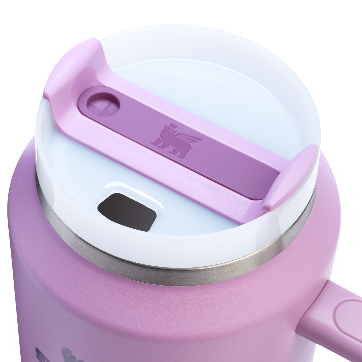 Splash-Resistant FlowState The Quencher H2.0 Flowstate Tumbler D033Q - FlowState 3-Position Lid Insulated Travel Mug Detail