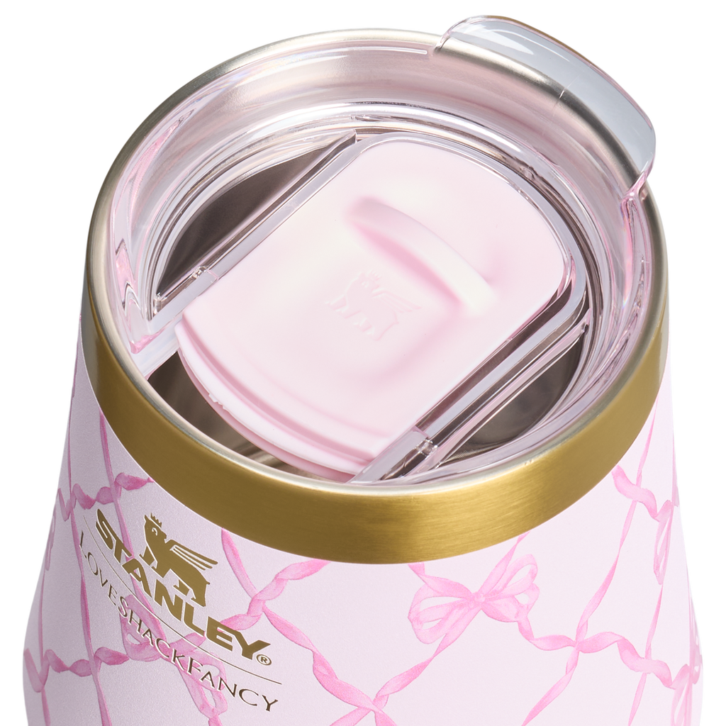 Vacuum Insulated Wine Stanley 1913 x LoveShackFancy Holiday Reserve Wine Tumbler D204X - Elegant Stemless Vacuum Insulated Wine Tumbler Detail
