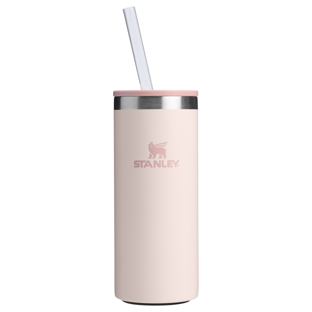 Leak-Proof Insulated The Everyday Slim Can Cooler Cup | Stanley Create D300G - Julienne Series Portable Picnic Chiller Tote - Rose Quartz