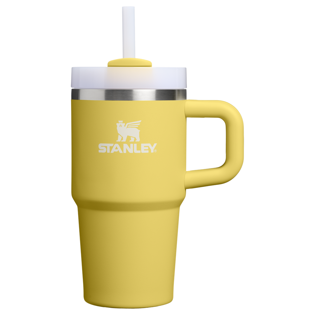 Car-Cup Friendly The Quencher H2.O Flowstate Tumbler | Stanley Create D274S - Double-Wall Vacuum Insulated Travel Tumbler with Straw - Daffodil