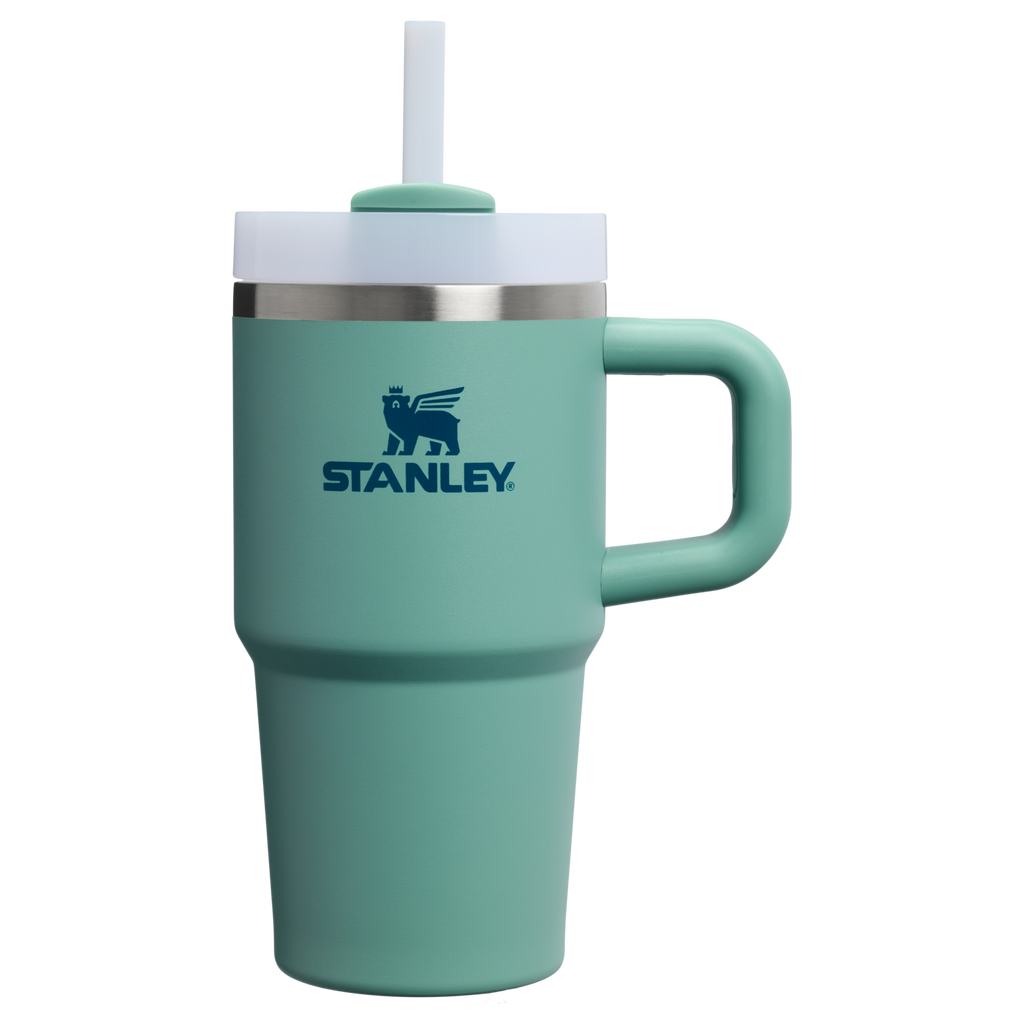 Car-Cup Friendly The Quencher H2.O Flowstate Tumbler | Stanley Create D274S - Double-Wall Vacuum Insulated Travel Tumbler with Straw - Spring Green