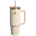 Large Capacity The Cheers & Cheer Quencher H2.0 Flowstate Tumbler D189S - Premium Stainless Steel Straw Cup for All-Day Hydration - Birch Woodgrain