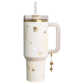 Splash-Resistant FlowState The Quencher Luxe H2.0 Flowstate Tumbler D208F - 40oz Large Capacity Car-Cup Friendly Quencher - Starlight Shimmer