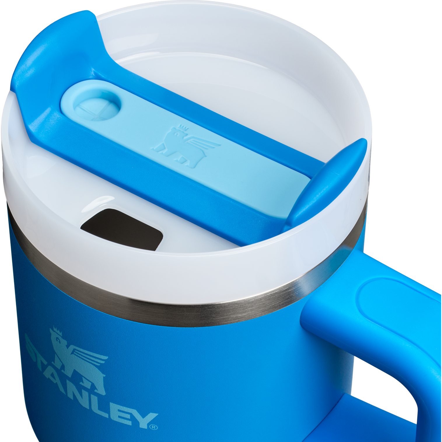 Insulated Travel The Quencher H2.O Flowstate Tumbler with Handle | Stanley Create D309N - Premium Stainless Steel Straw Cup for All-Day Hydration Detail