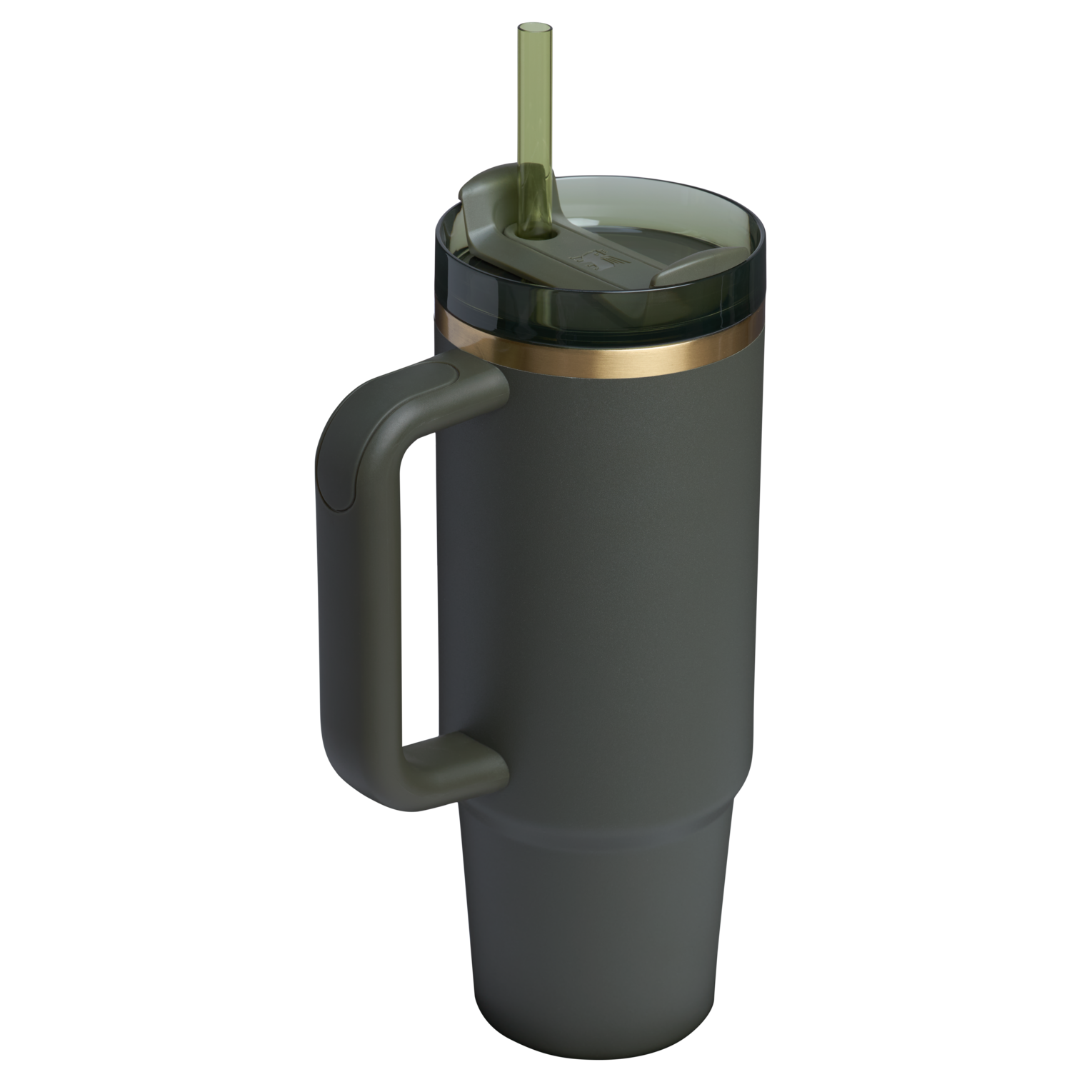 Car-Cup Friendly The Quencher H2.0 Flowstate Tumbler | Stanley Create D331C - Double-Wall Vacuum Insulated Travel Tumbler with Straw Detail