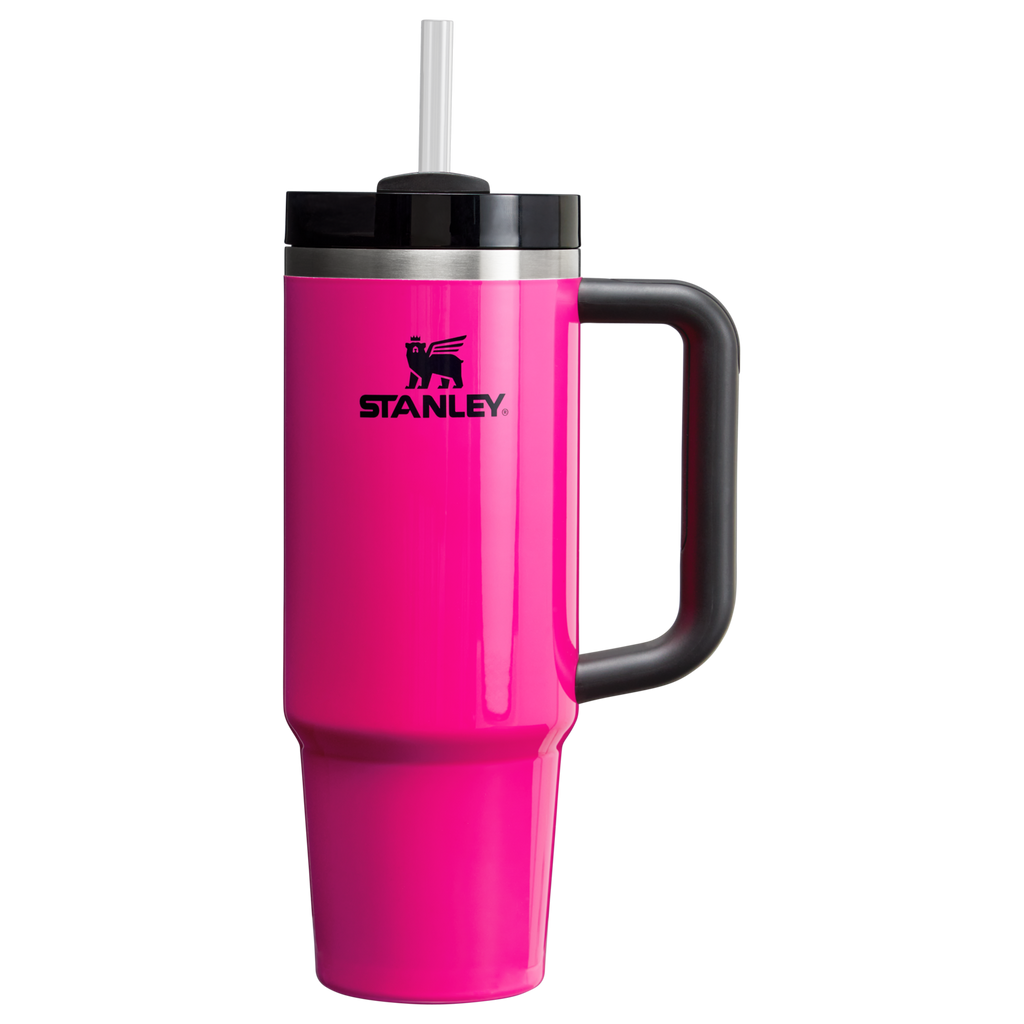 Car-Cup Friendly The Quencher H2.0 Flowstate Tumbler | Stanley Create D331C - Double-Wall Vacuum Insulated Travel Tumbler with Straw Detail