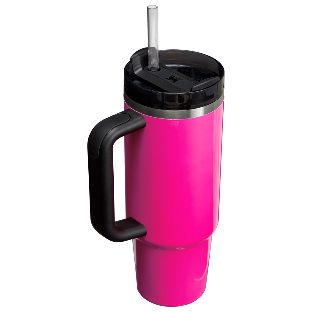 Car-Cup Friendly The Quencher H2.0 Flowstate Tumbler | Stanley Create D331C - Double-Wall Vacuum Insulated Travel Tumbler with Straw Detail