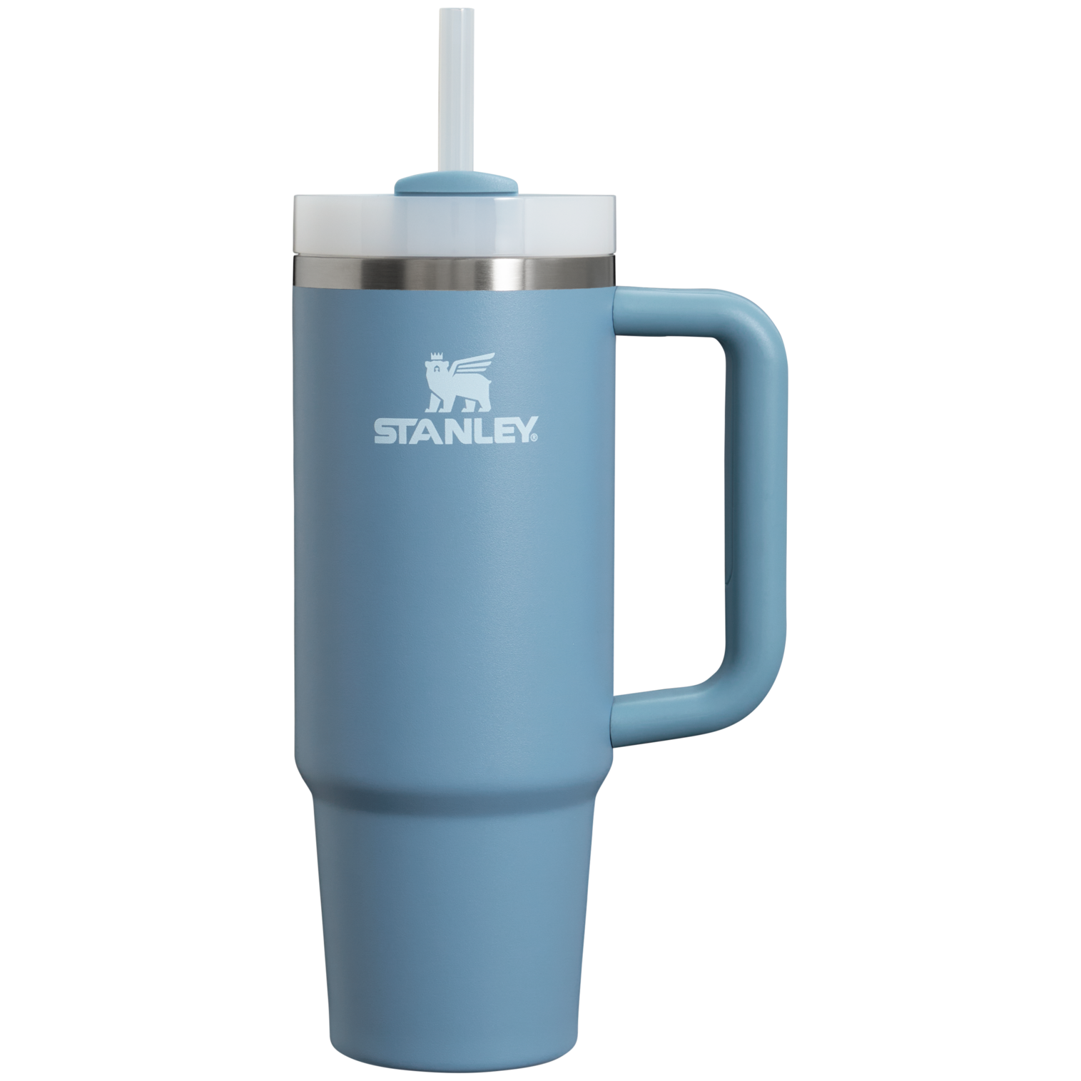 Car-Cup Friendly The Quencher H2.0 Flowstate Tumbler | Stanley Create D331C - Double-Wall Vacuum Insulated Travel Tumbler with Straw Detail