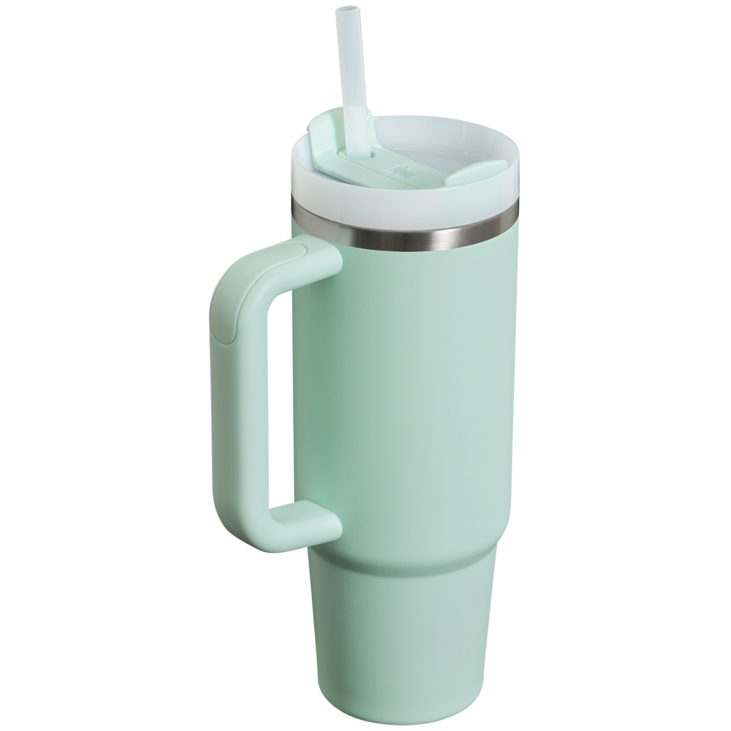 Car-Cup Friendly The Quencher H2.0 Flowstate Tumbler | Stanley Create D331C - Double-Wall Vacuum Insulated Travel Tumbler with Straw Detail
